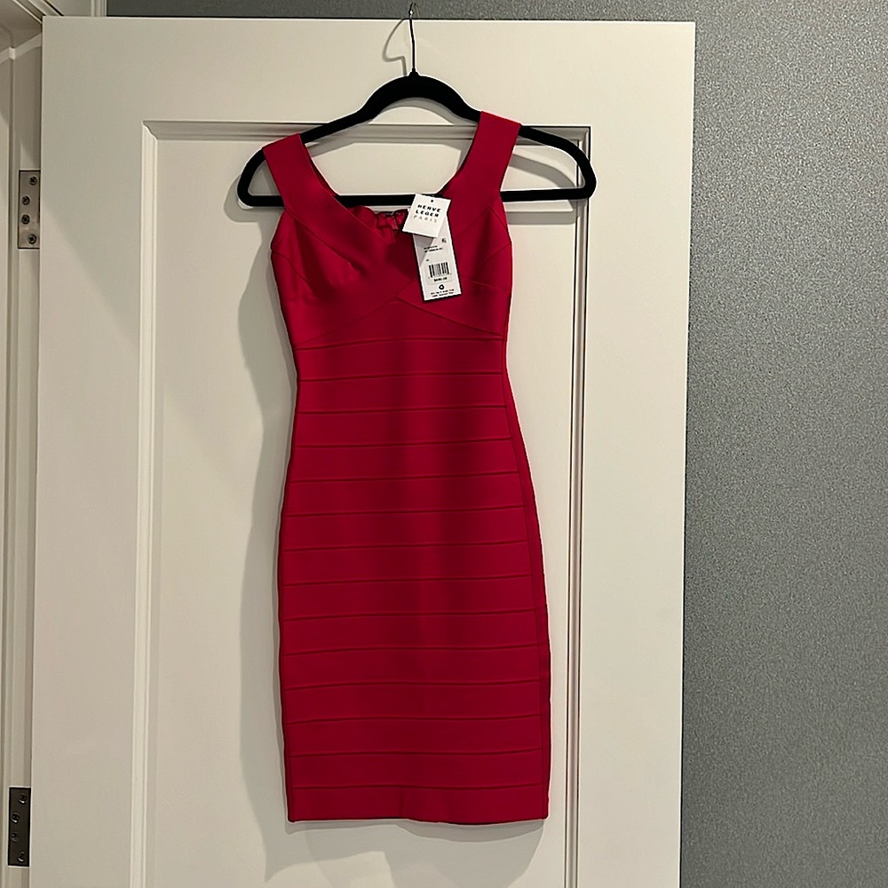 Herve Leger Mini Wrap Dress